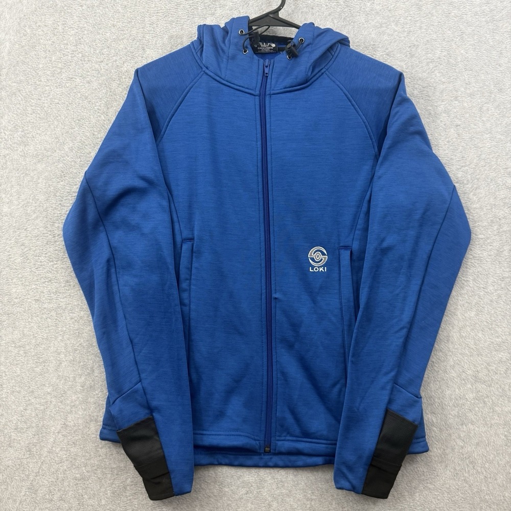 Loki Jacket‎ Women's M Blue All In One Tech Hoodie Full Zip Fleece Versacuff